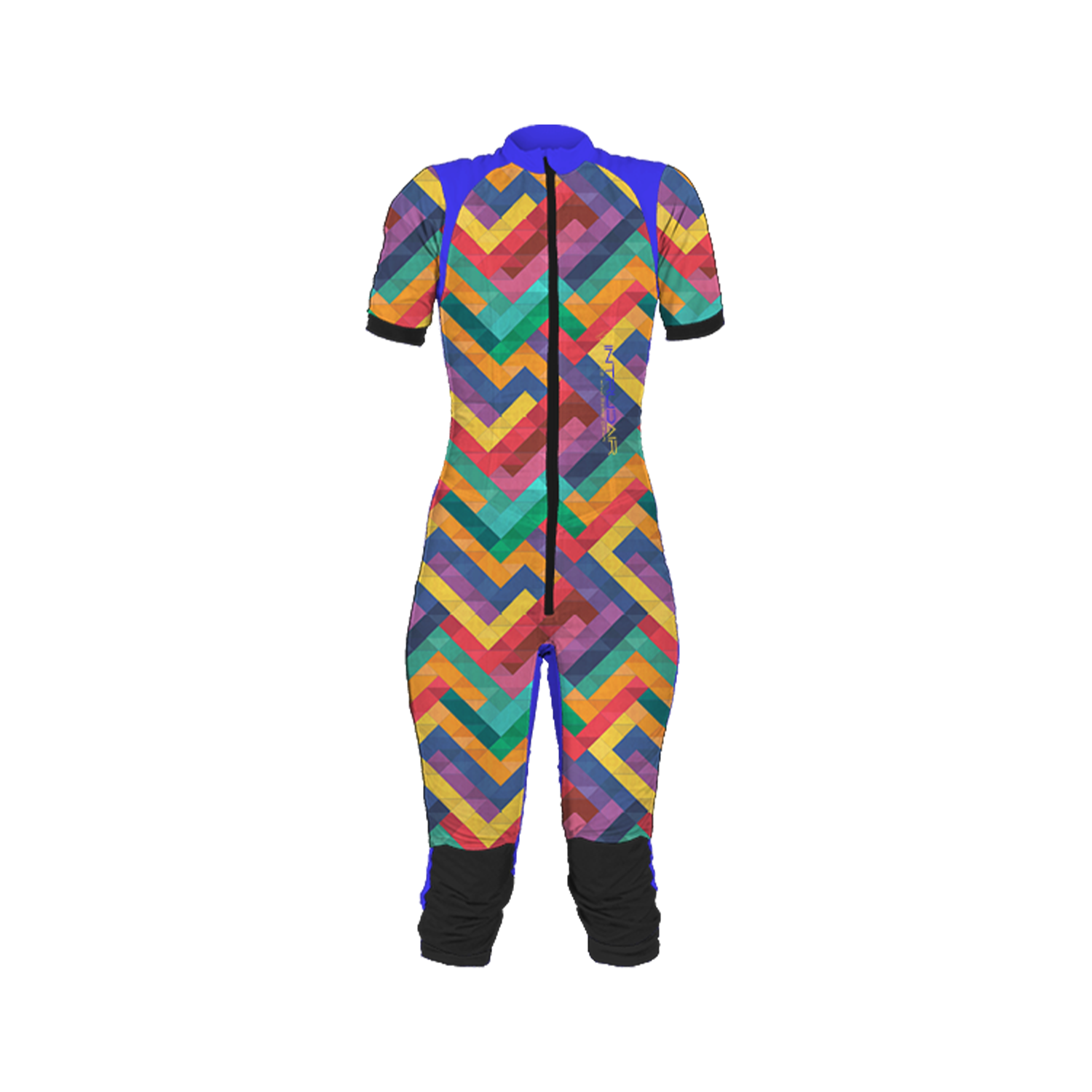 Freefly CF Short Female [S] Blue/Rainbow Mosaic Print