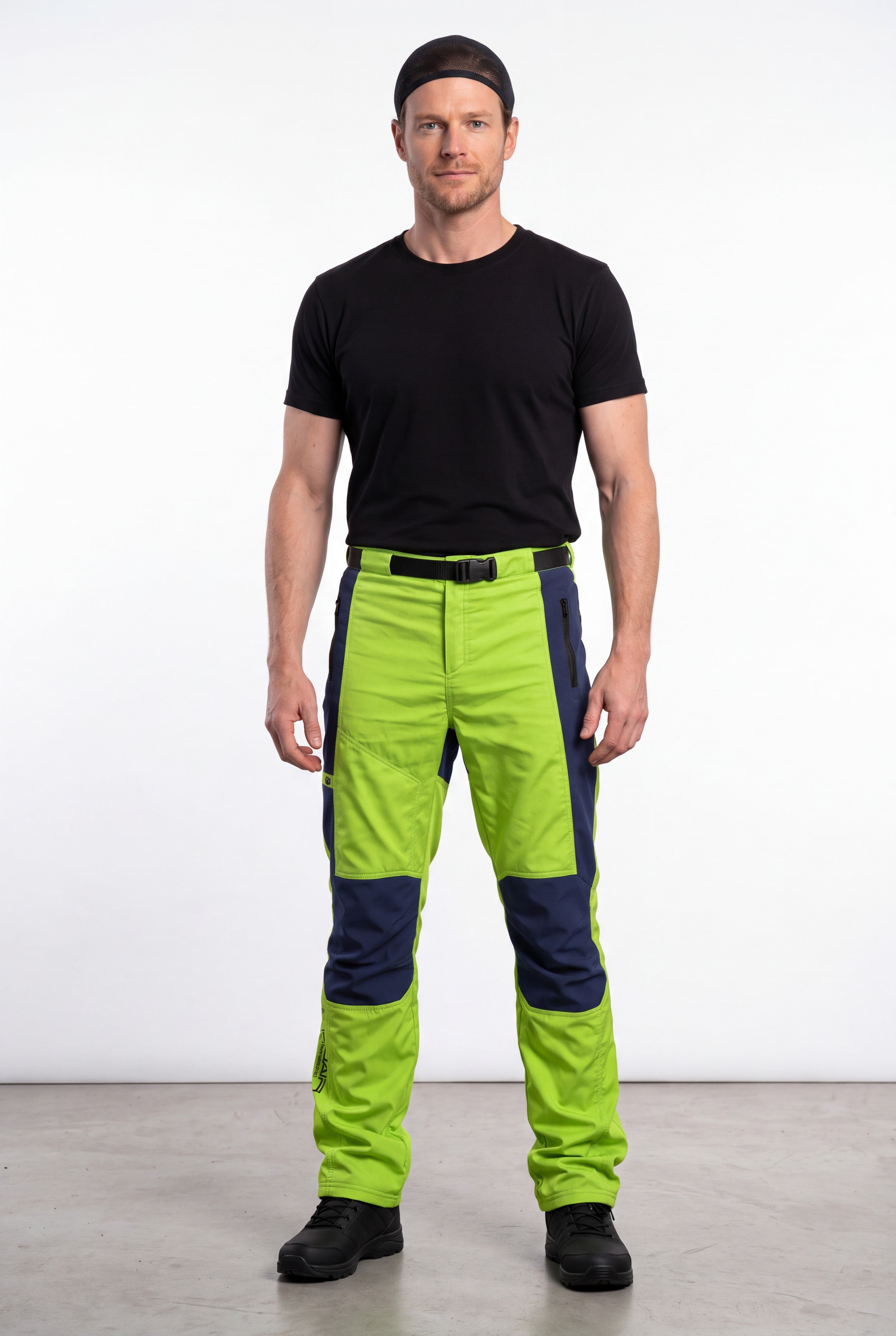 Technical Pants Apple Green/Navy Blue