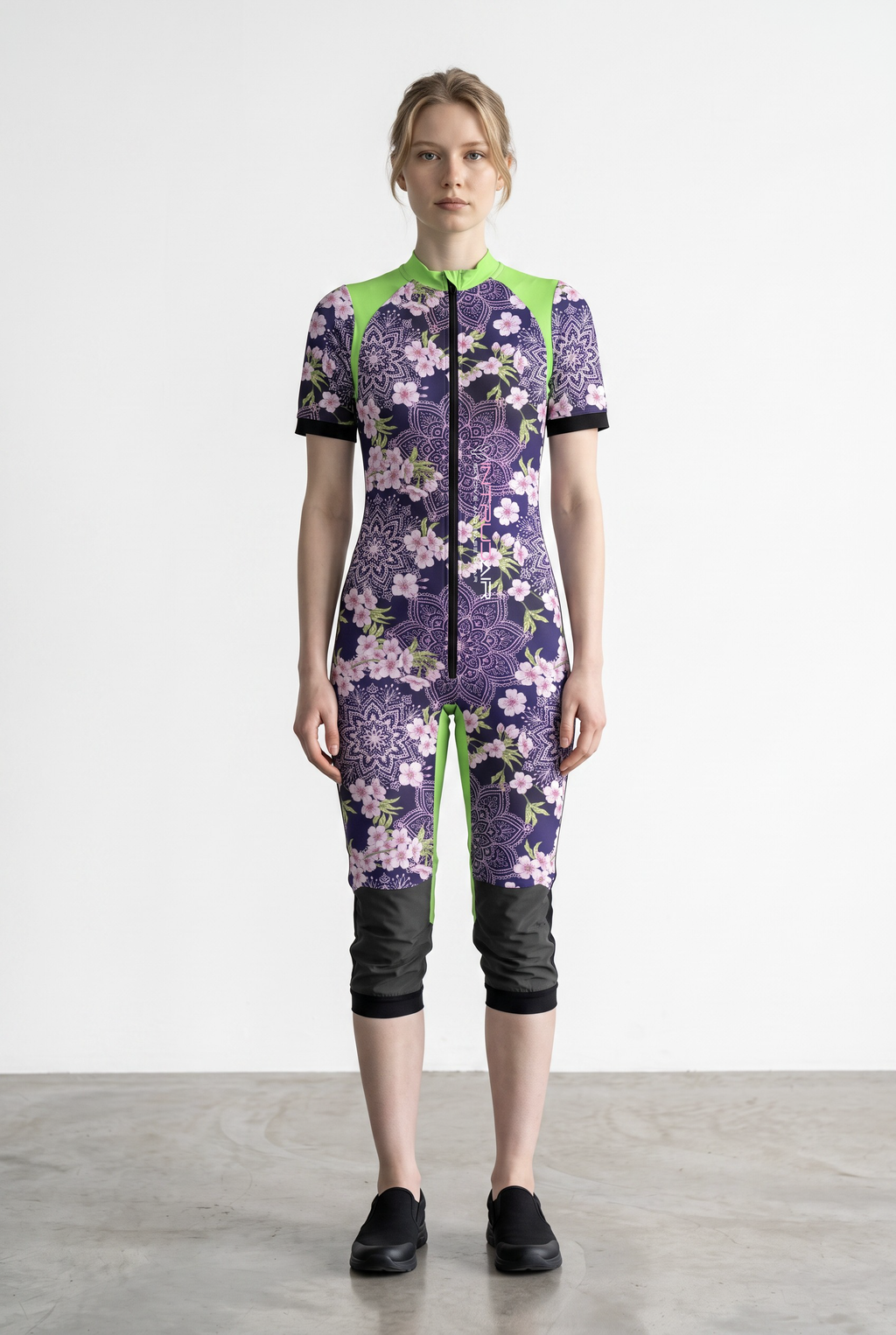 Freefly CF Short Female - Green/Floral Mandala Print