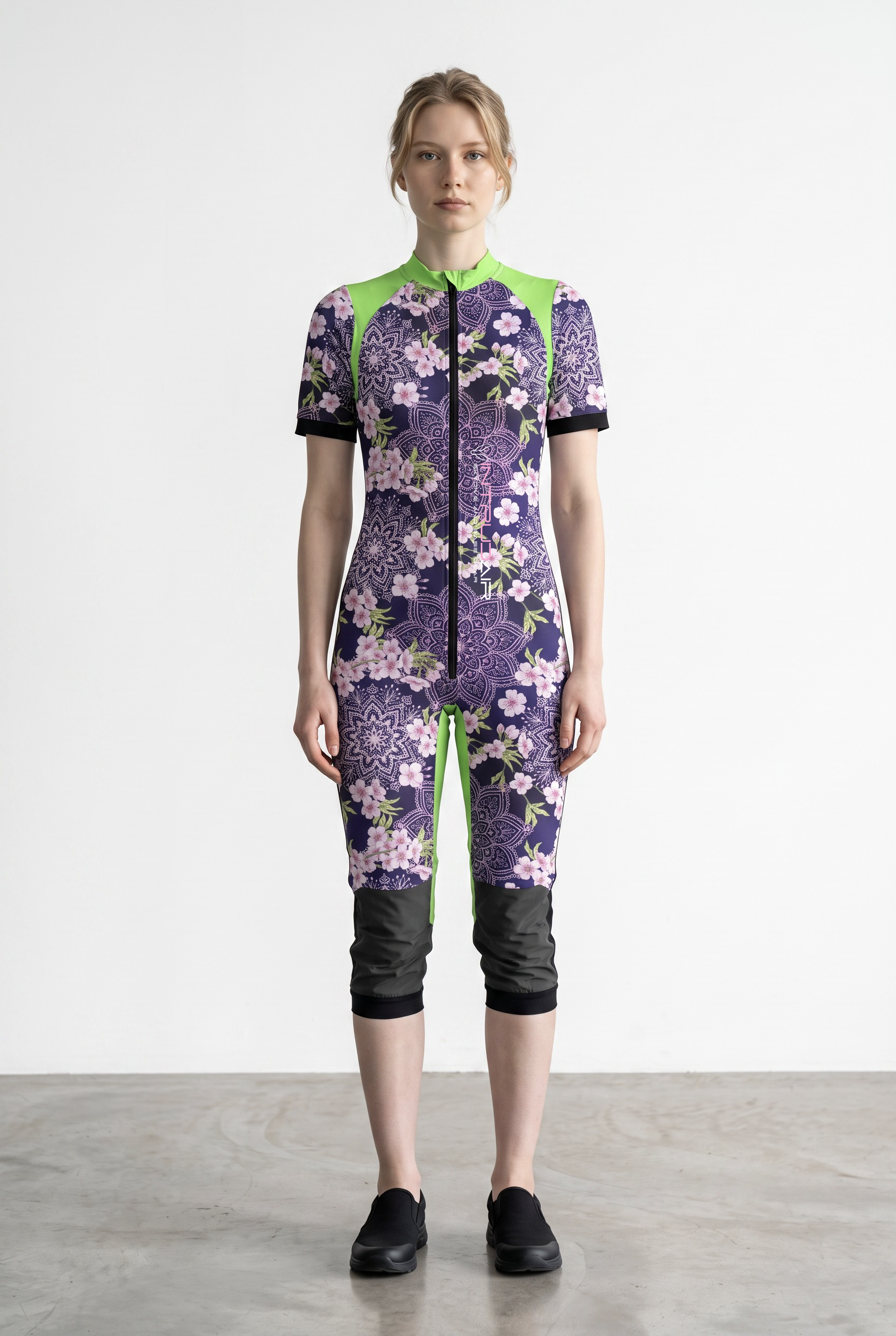 Freefly CF Short Female - Green/Floral Mandala Print
