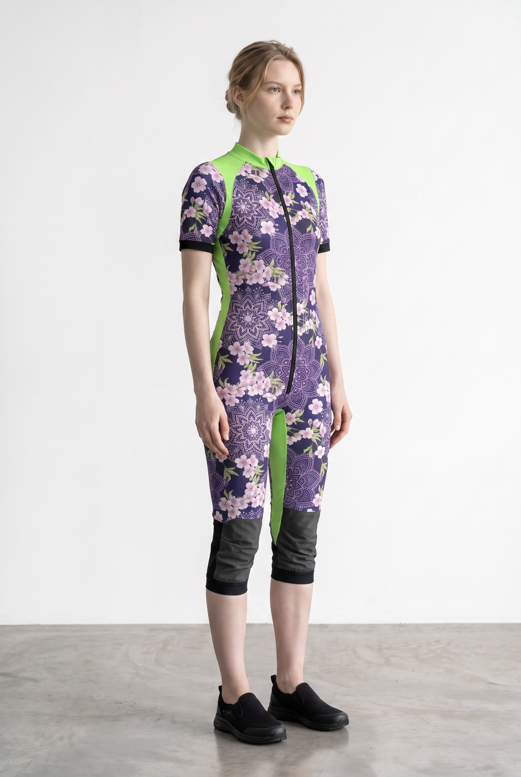 Freefly CF Short Female - Green/Floral Mandala Print