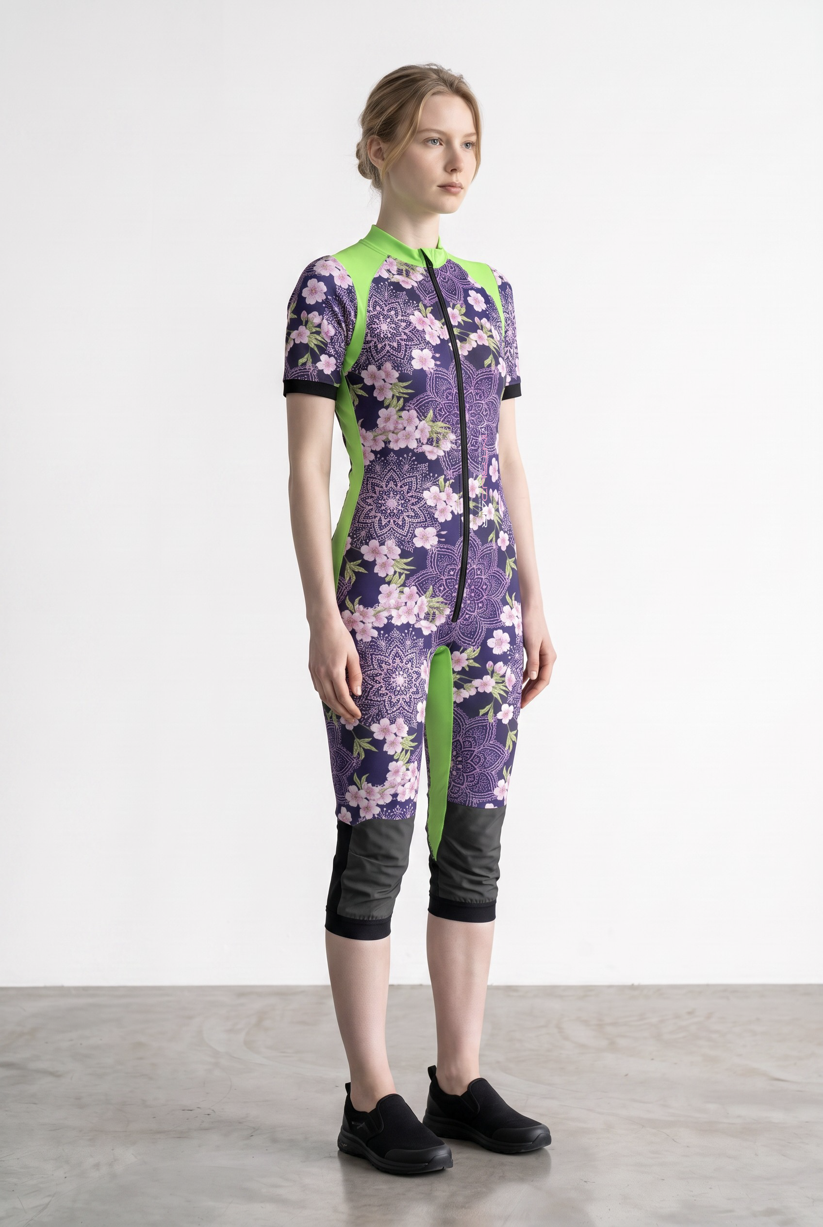Freefly CF Short Female - Green/Floral Mandala Print