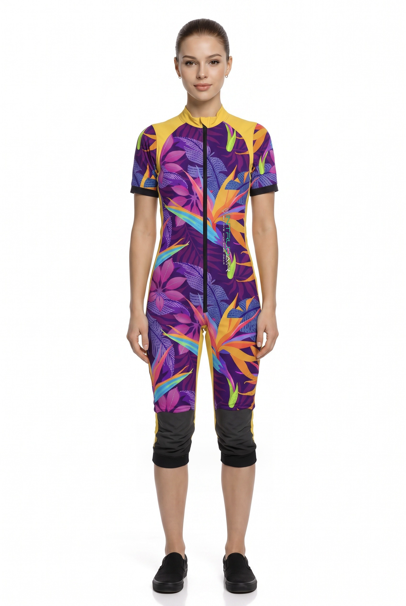 Freefly CF Short Female - Yellow/Tropical Flare Print