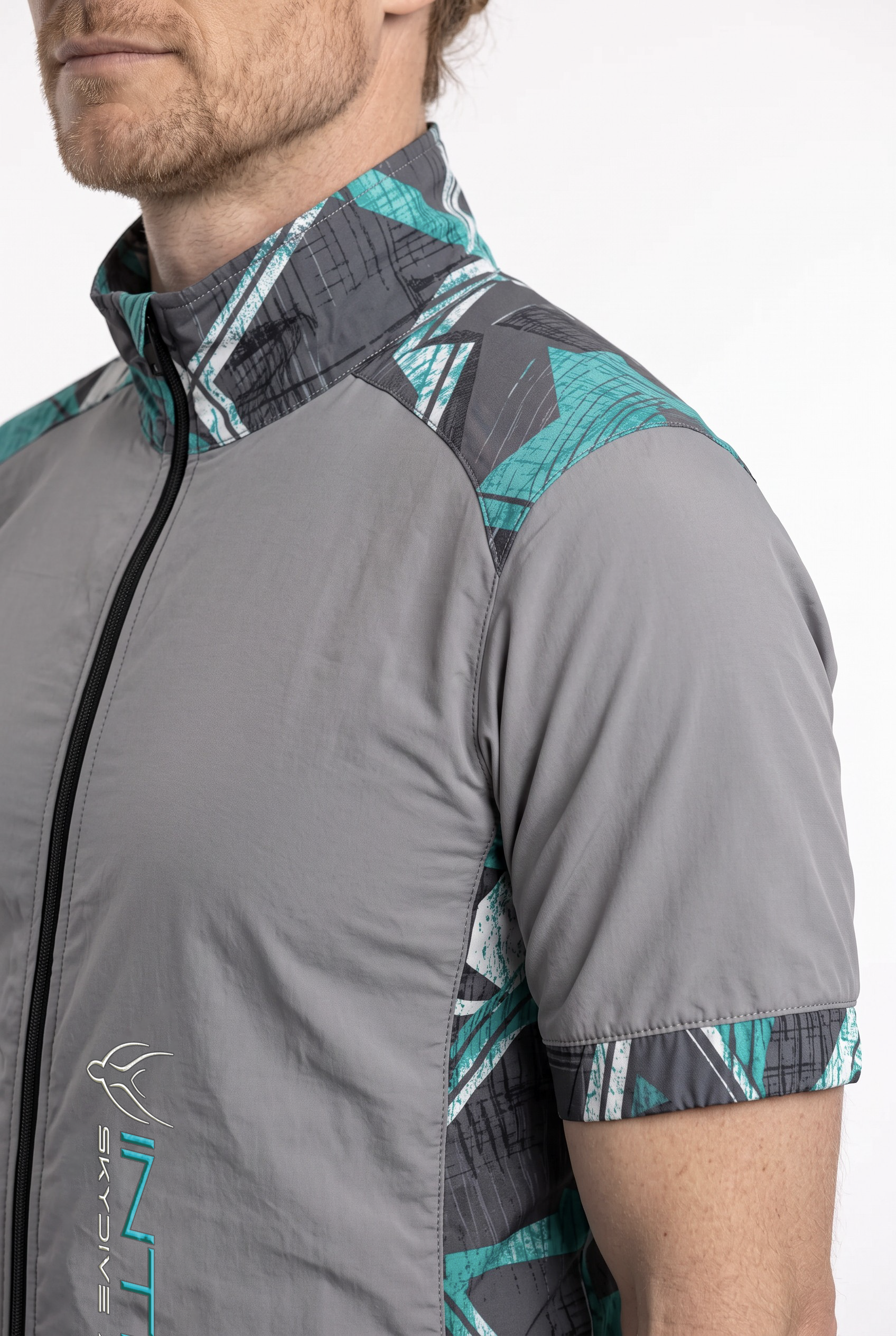 Freefly CF Short - Light Grey/Aqua Matrix Print