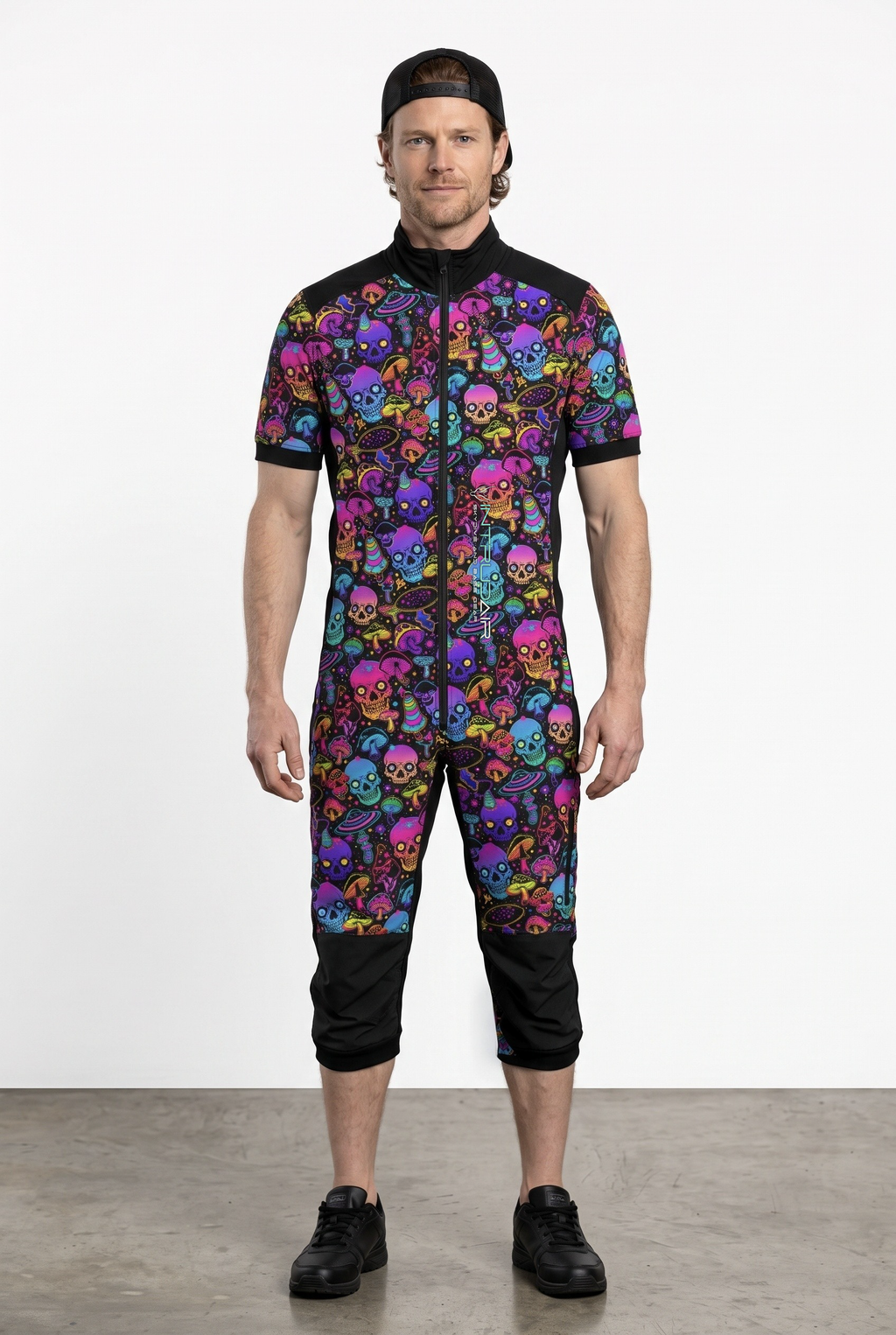 Freefly CF Short - Black/Cosmic Skulls Print