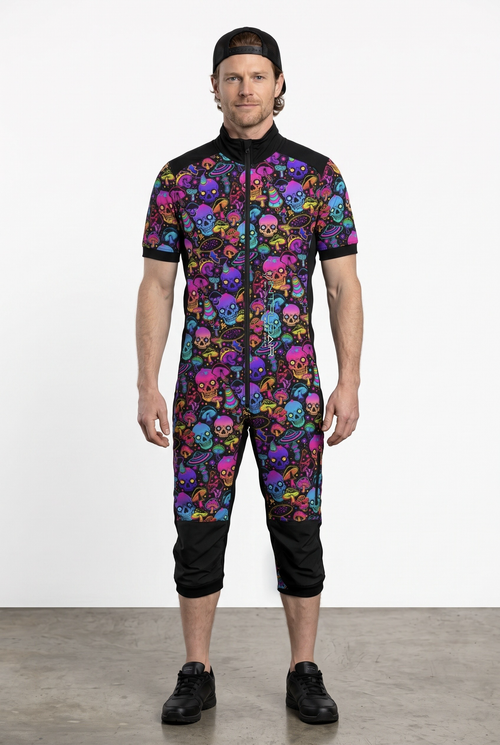 Freefly CF Short - Black/Cosmic Skulls Print