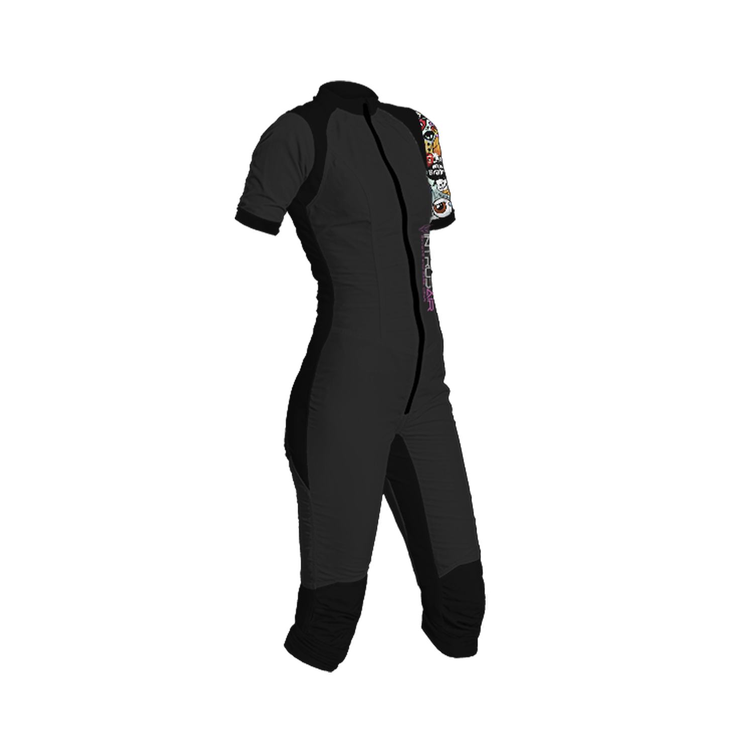 Freefly CF Short Female [S] Black/Cartoon Chaos Printed Arm