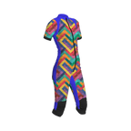 Freefly CF Short Female [S] Blue/Rainbow Mosaic Print