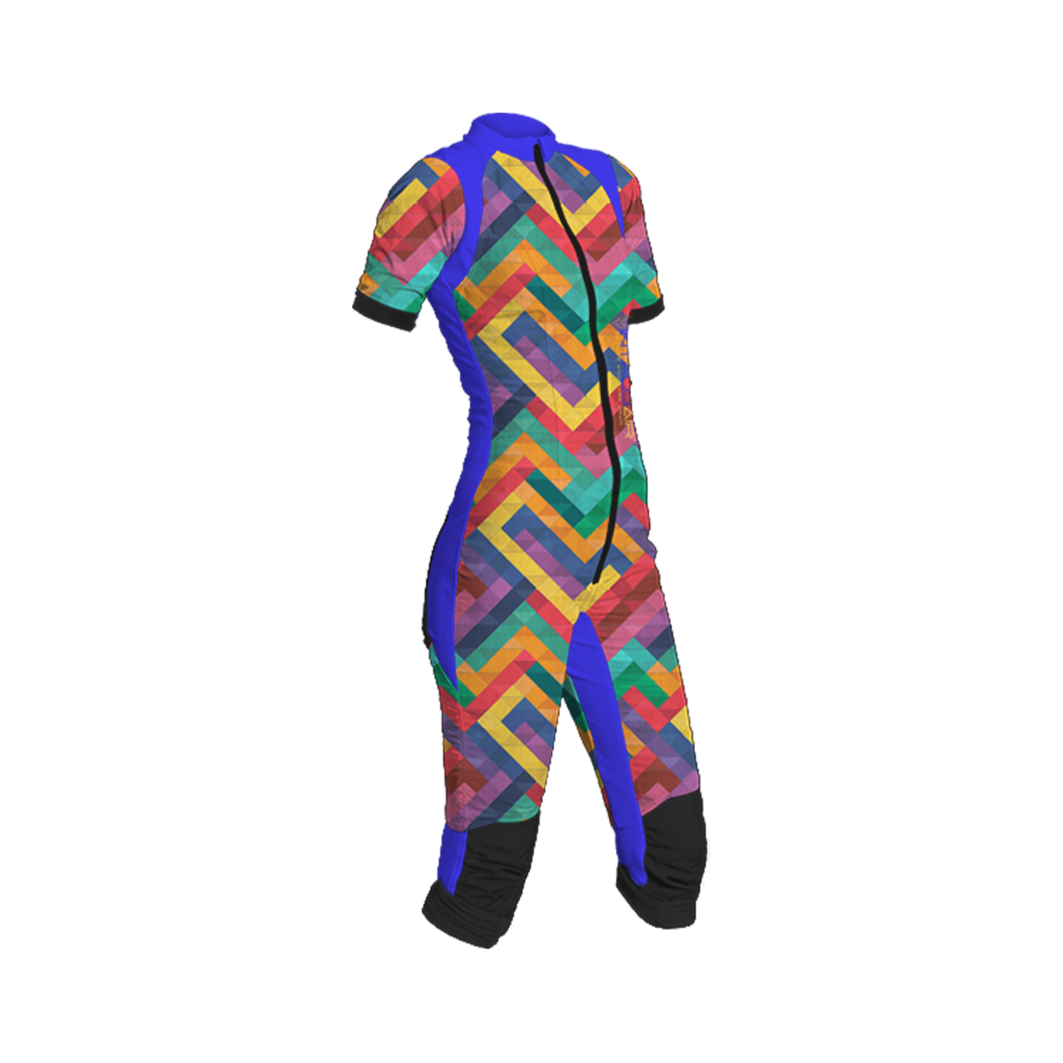Freefly CF Short Female [S] Blue/Rainbow Mosaic Print