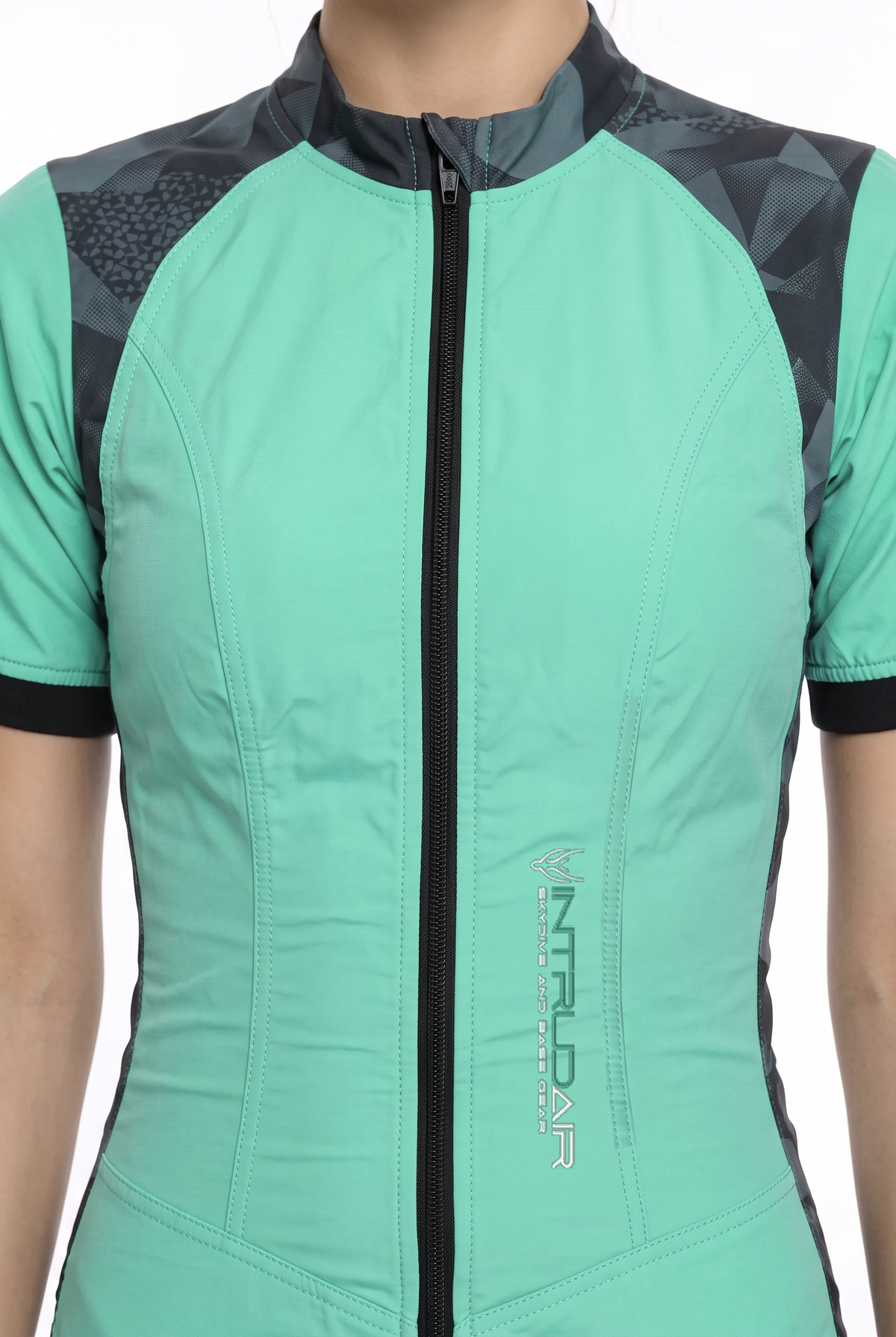 Freefly CF Short Female - Aqua/Cyan Fracture Print