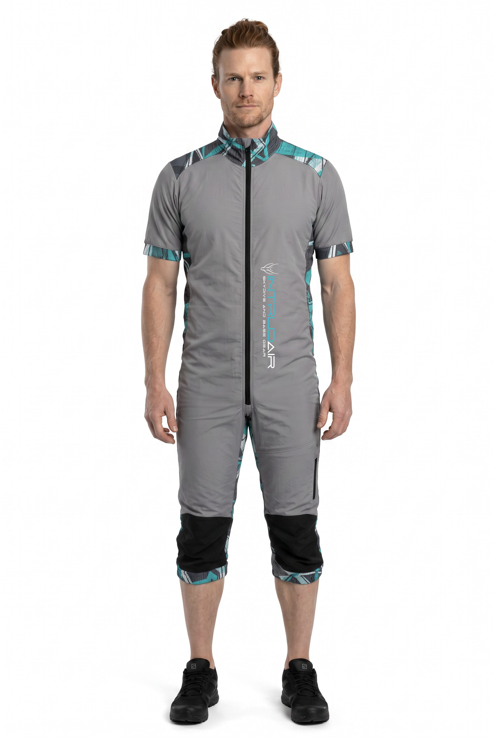 Freefly CF Short - Light Grey/Aqua Matrix Print
