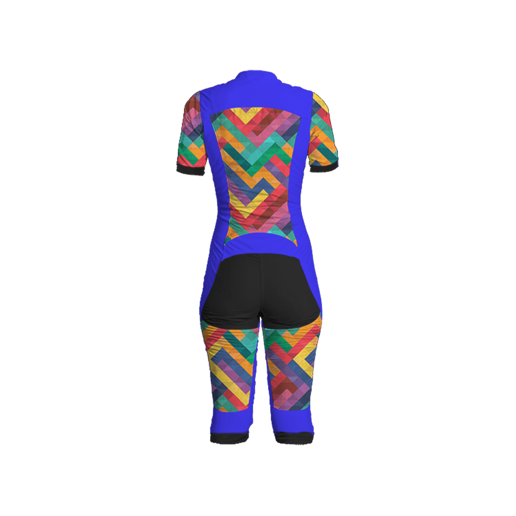 Freefly CF Short Female [S] Blue/Rainbow Mosaic Print