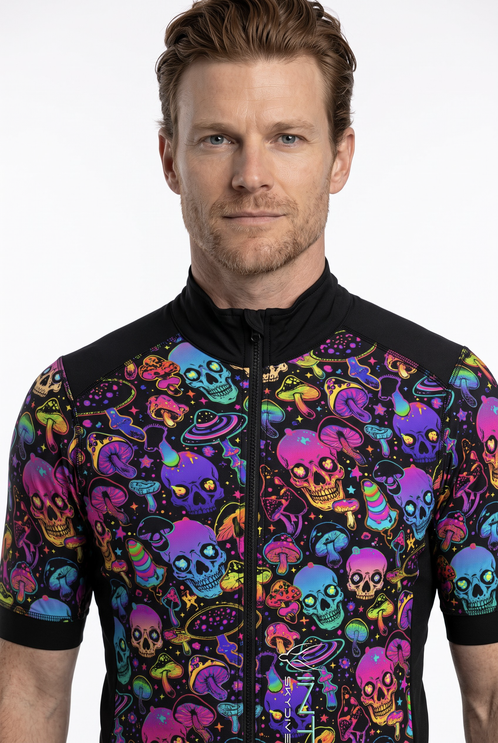 Freefly CF Short - Black/Cosmic Skulls Print