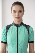 Freefly CF Short Female - Aqua/Cyan Fracture Print
