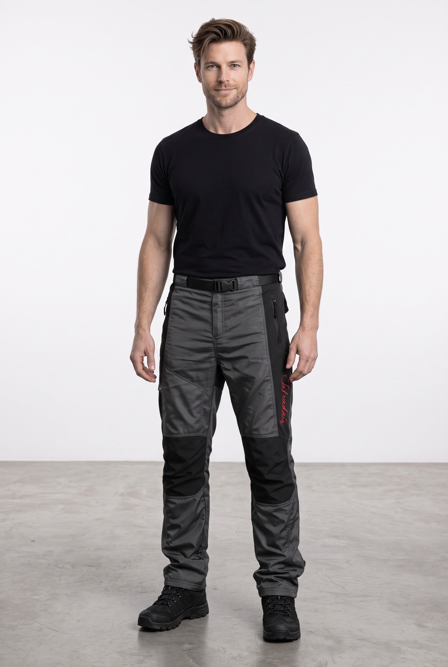 Technische Hose Grau/Schwarz