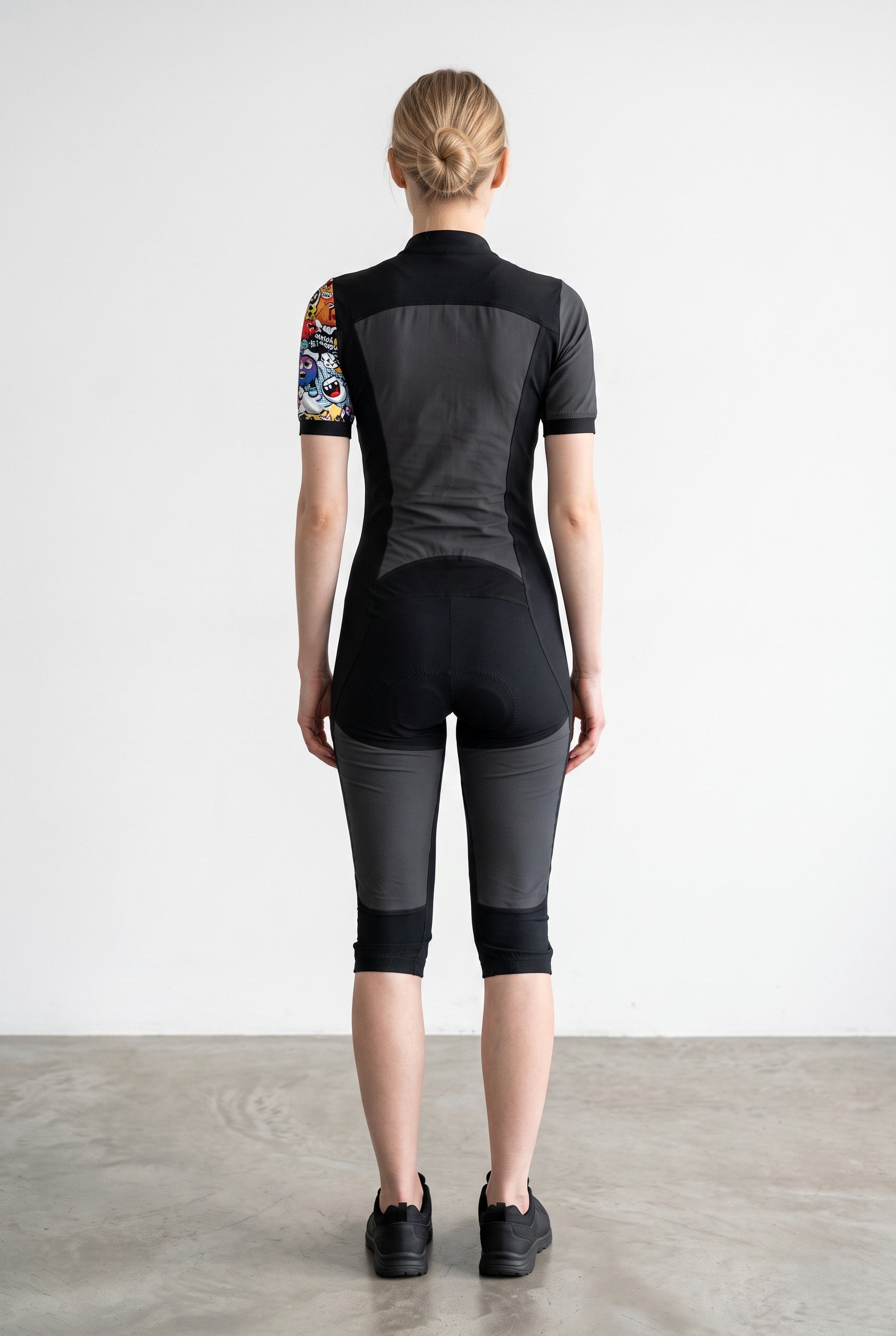 Freefly CF Short Female - Black/Cartoon Chaos Printed Arm