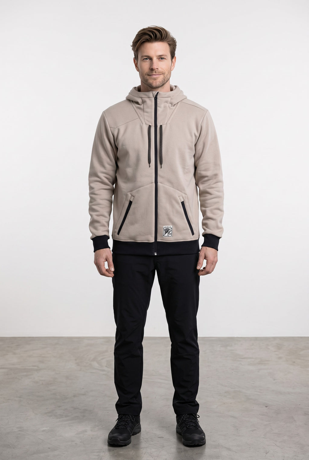Intrudair® Zip-up Hoodie (Beige)
