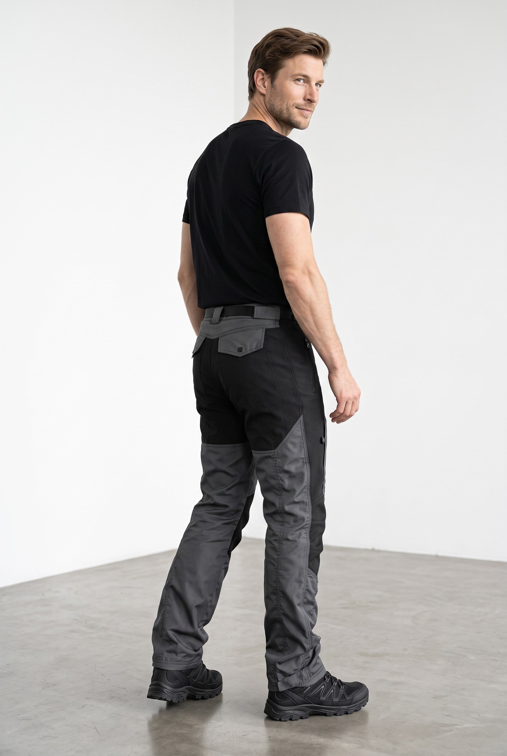 Technische Hose Grau/Schwarz