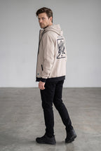 Intrudair® Kapuzenpullover mit Reißverschluss (Beige) 