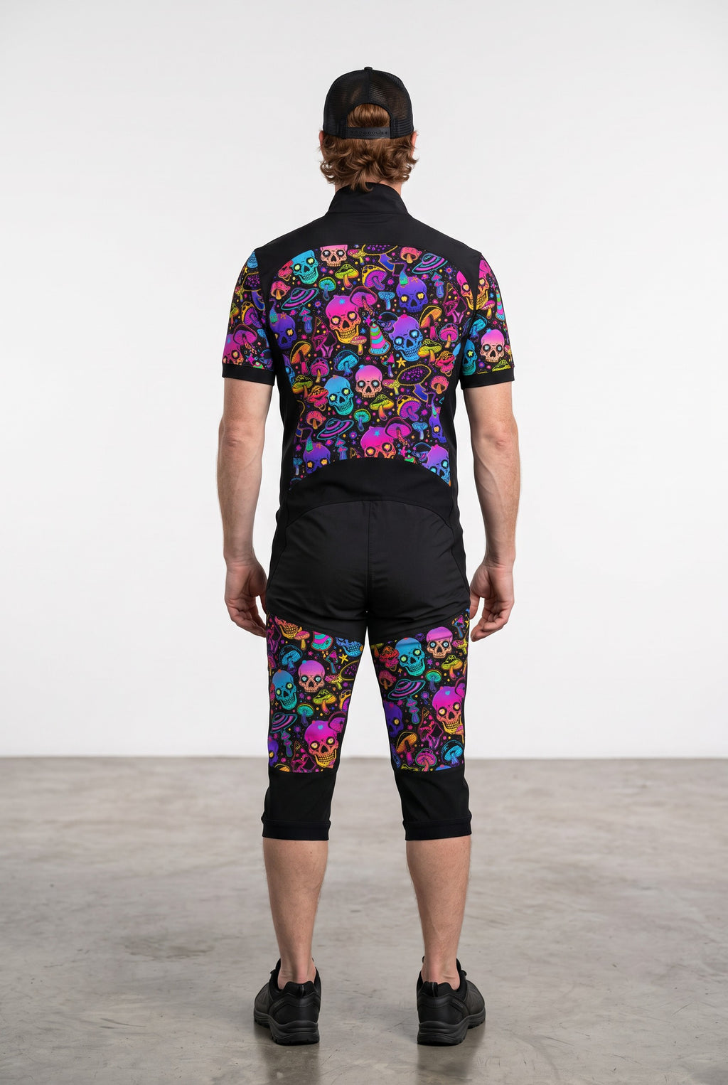 Freefly CF Short - Black/Cosmic Skulls Print