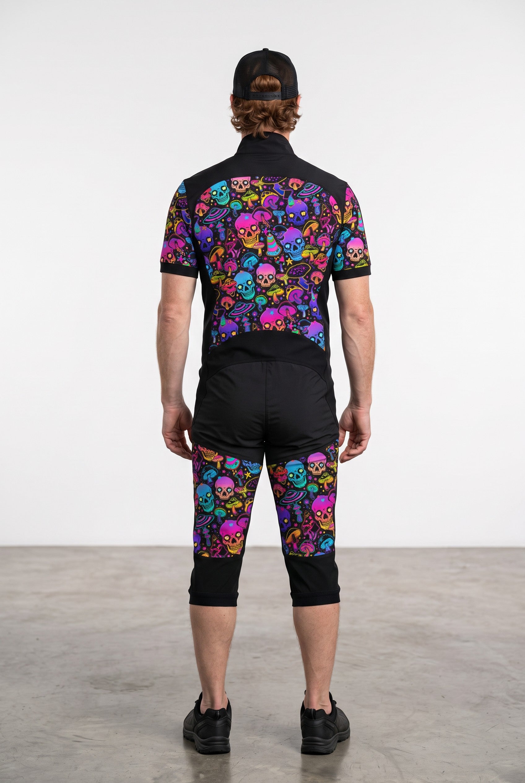 Freefly CF Short - Black/Cosmic Skulls Print