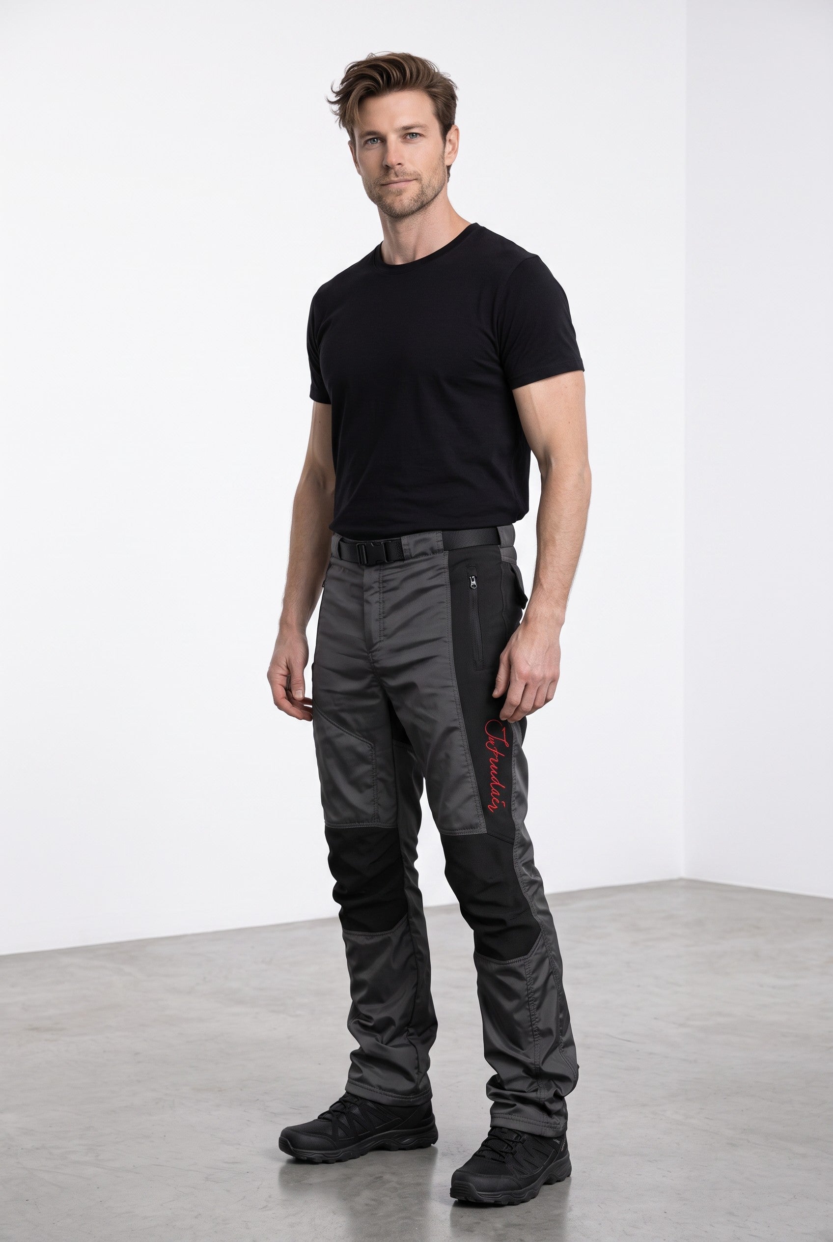 Technische Hose Grau/Schwarz