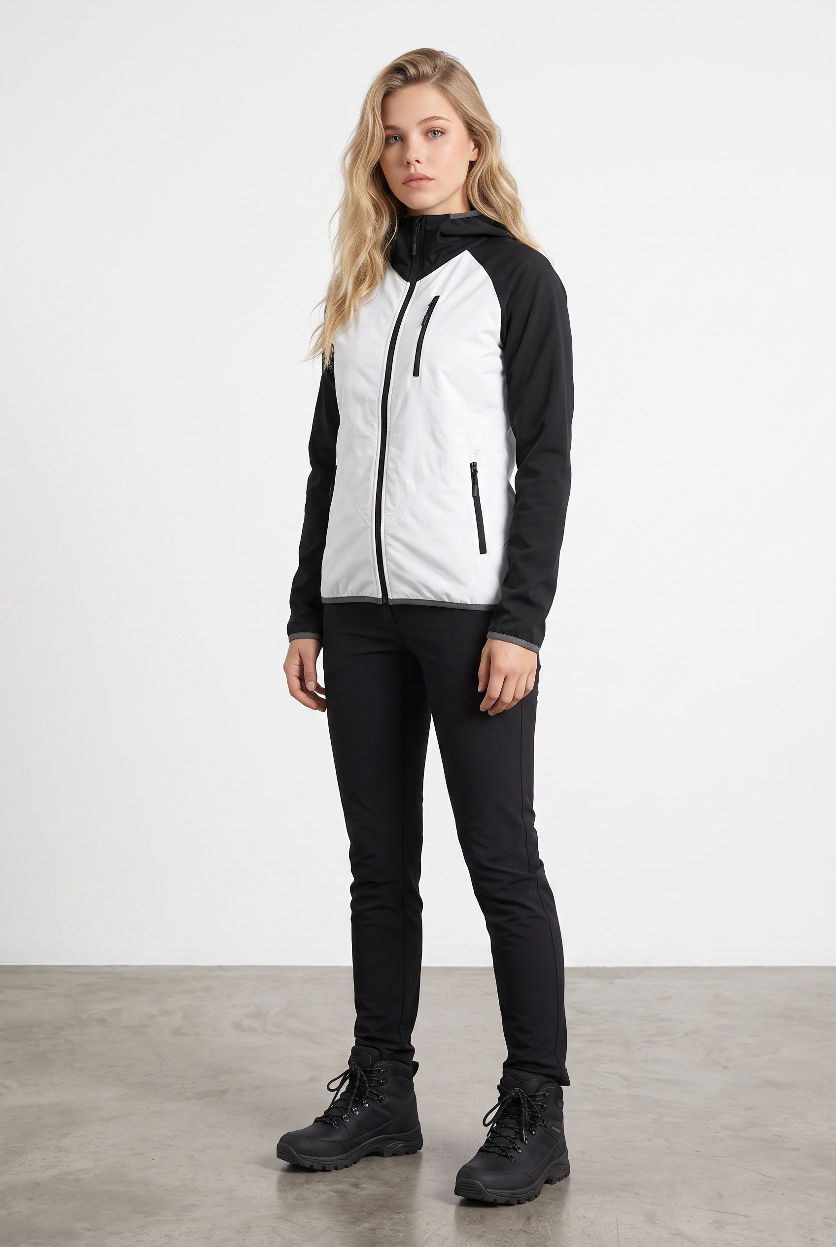 Intrudair® Female Softshell Darkblue/White [Hood]
