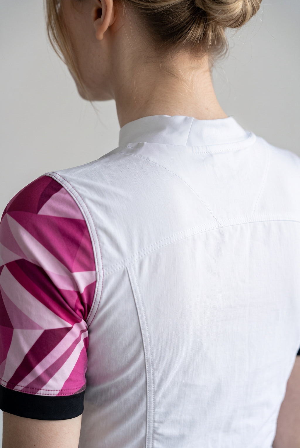 Freefly CF Short Damen [M] Weiß/Lila Rautenmuster Arm