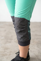 Freefly CF Short Female - Aqua/Cyan Fracture Print