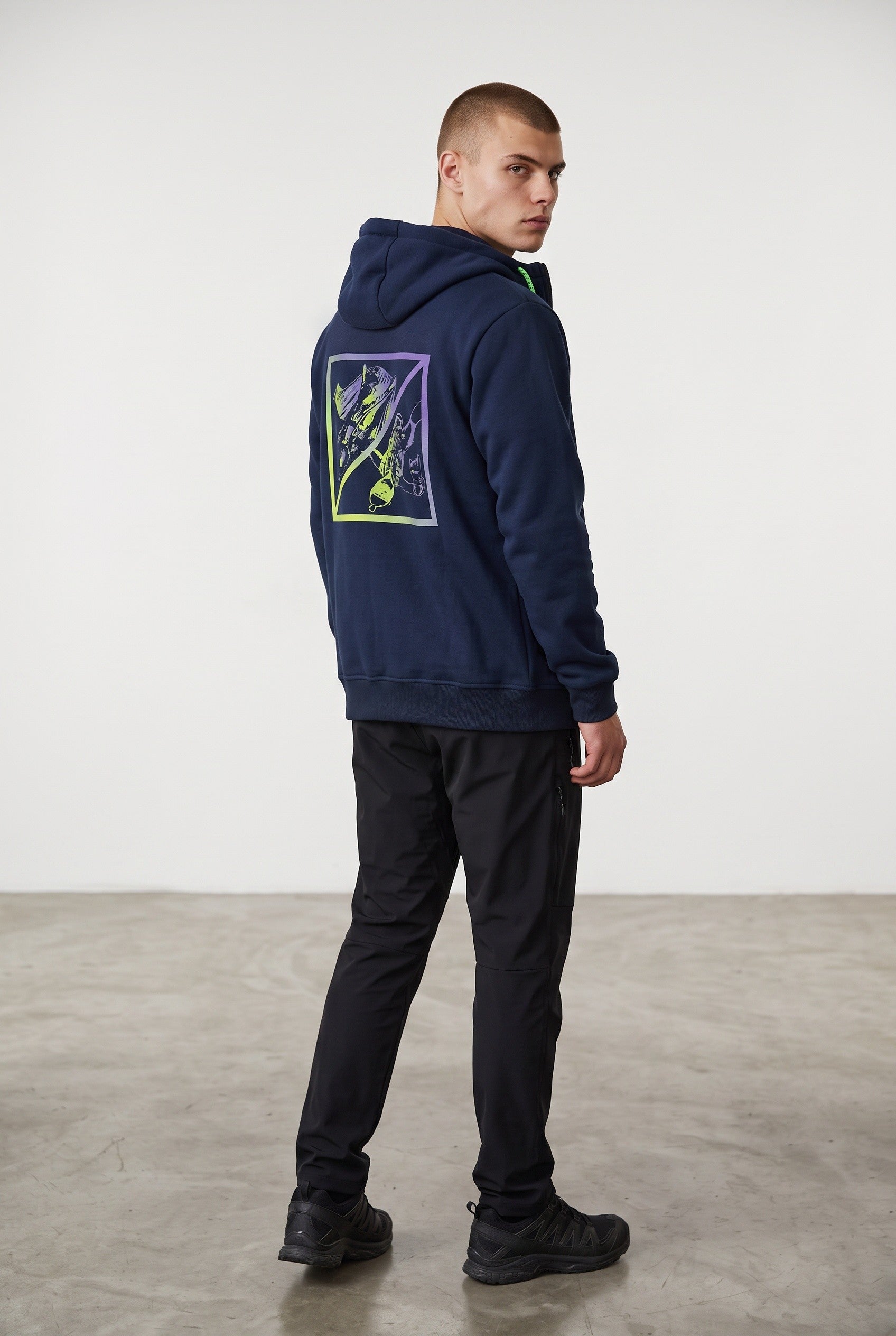 Intrudair® Kapuzenjacke mit Reißverschluss (Blau) 