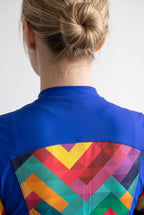 Freefly CF Short Female - Blue/Rainbow Mosaic Print