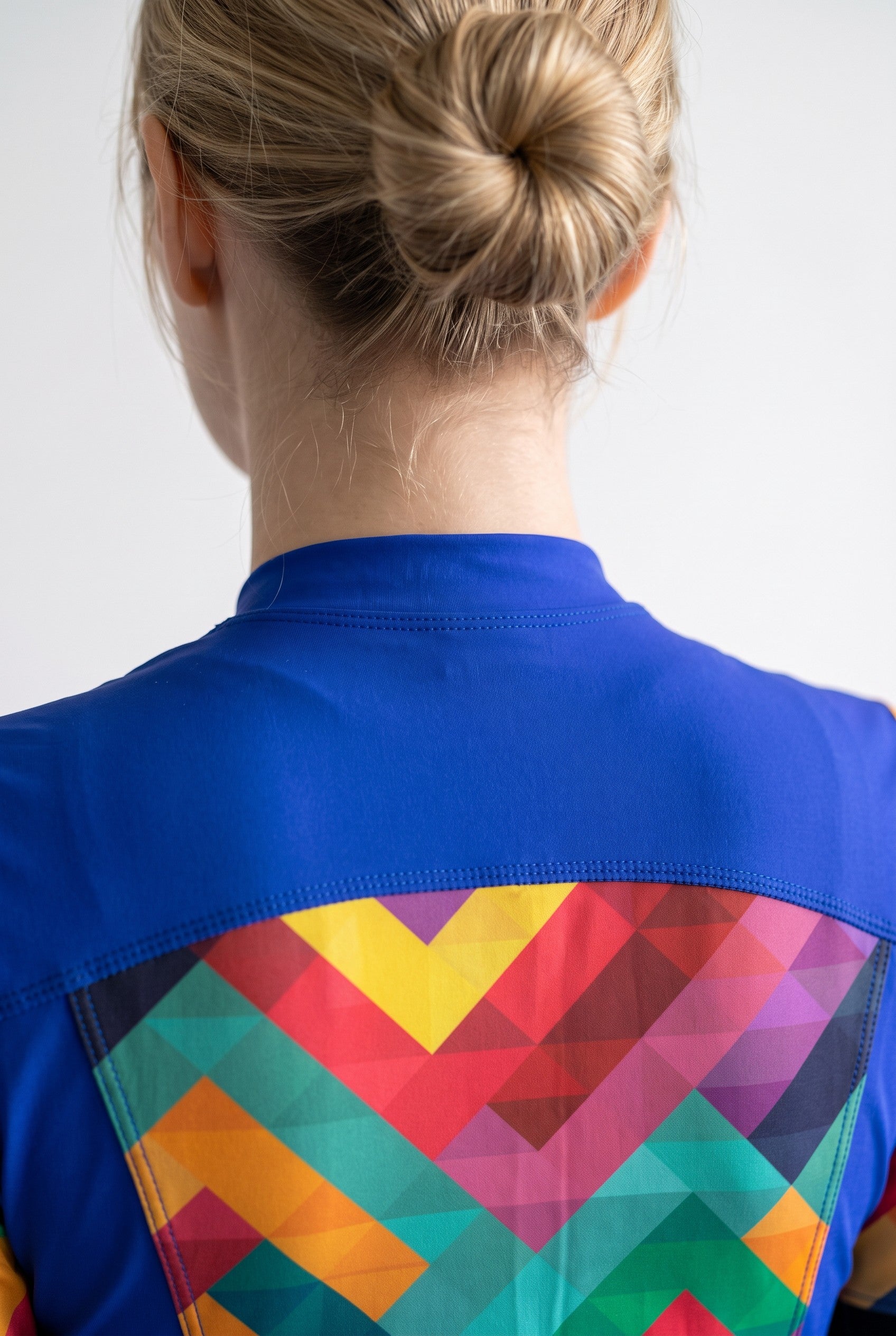 Freefly CF Short Female - Blue/Rainbow Mosaic Print