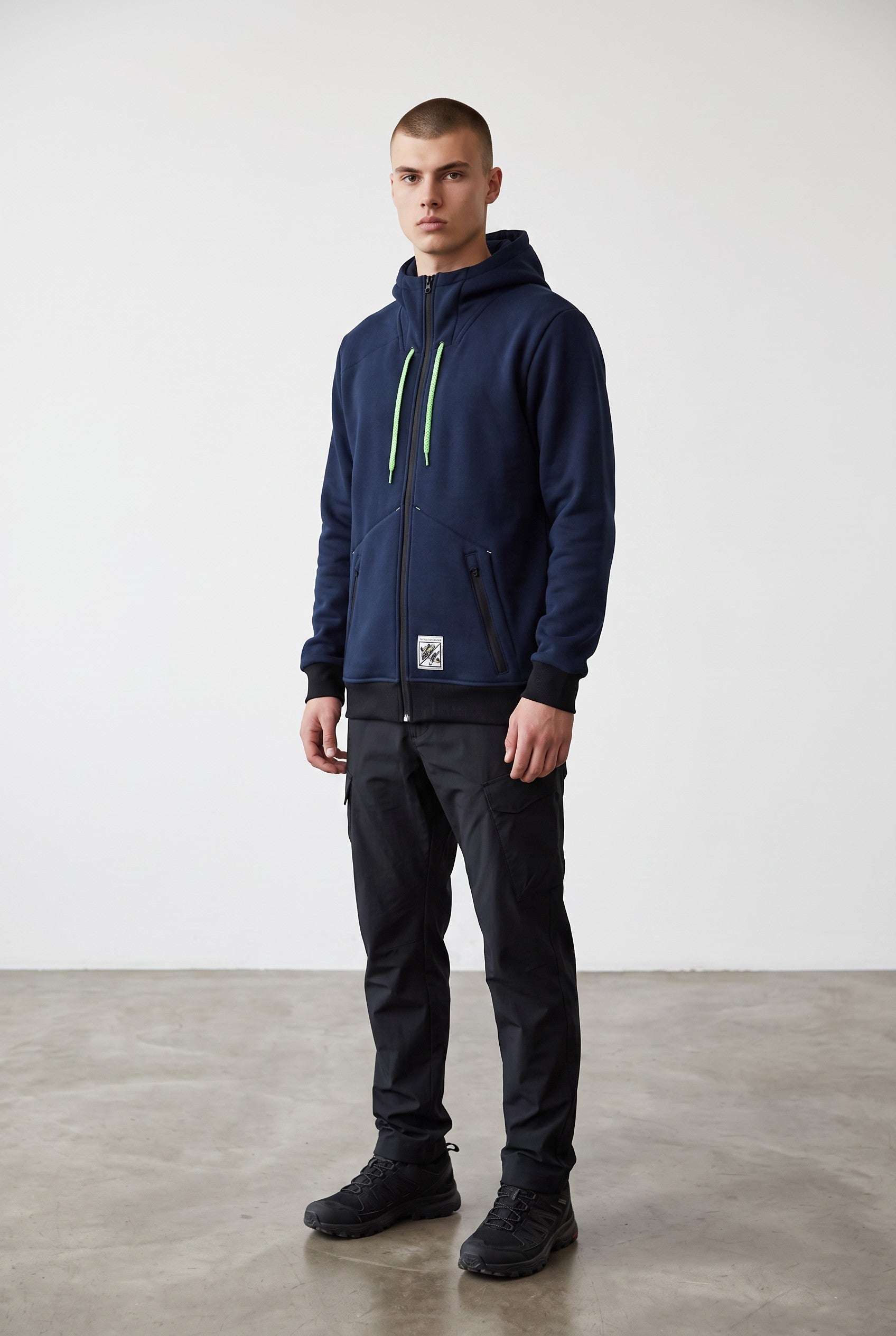 Intrudair® Kapuzenjacke mit Reißverschluss (Blau) 