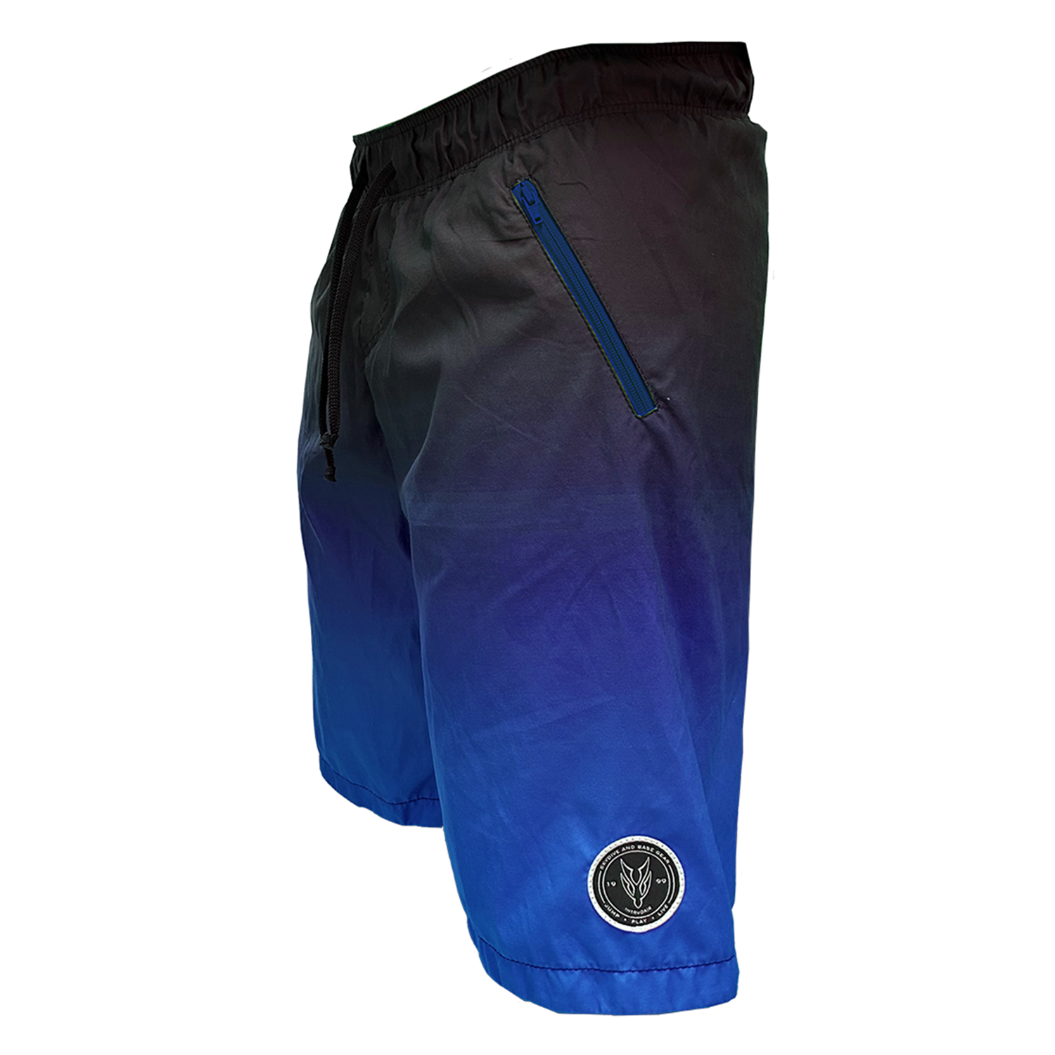 Intrudair Board Shorts ( Black/Blue Gradient)