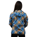 Female Softshell Jacket Blue/Orange [Hood]