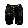 Intrudair Cargo Shorts (Black/Yellow Shard) [SIZE M]