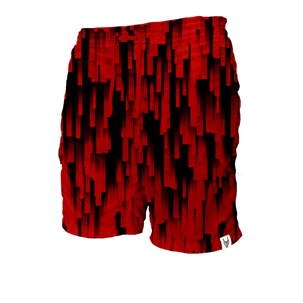 Intrudair Cargo Shorts (Black/Red) [SIZE M]
