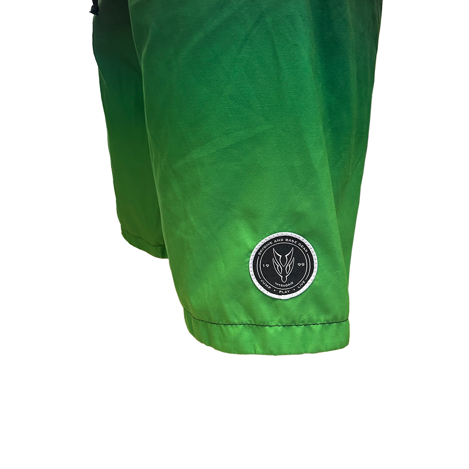 Intrudair Board Shorts (Green/Black Gradient)