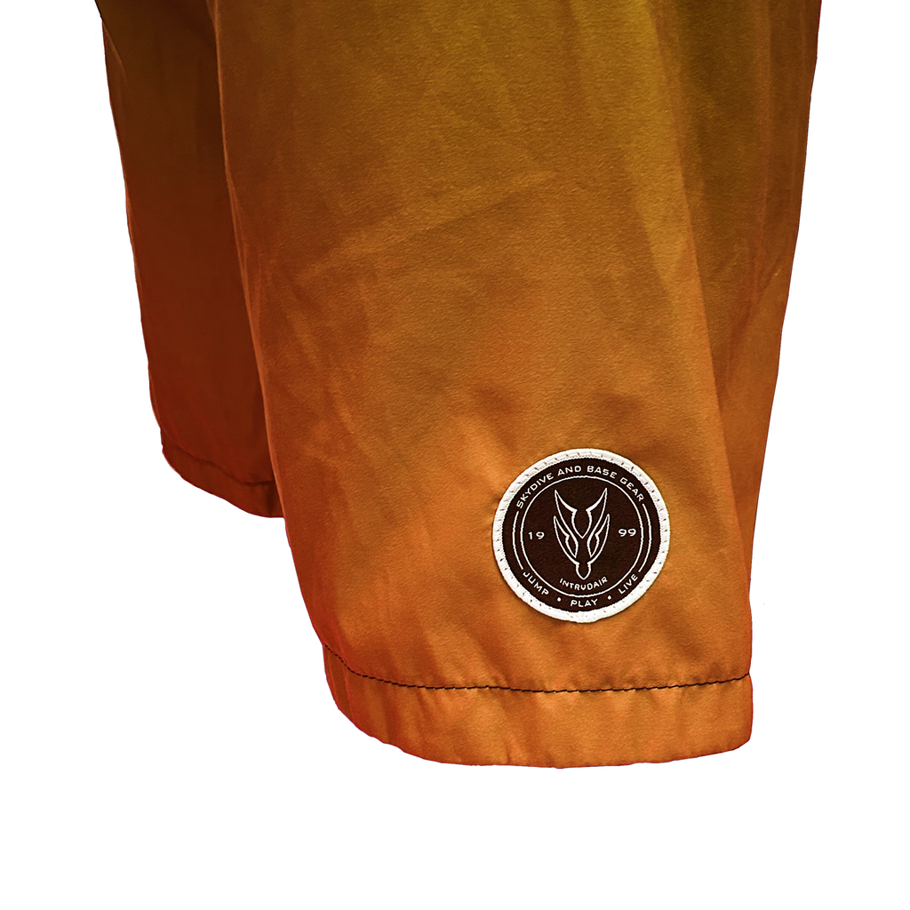 Intrudair Board Shorts (Orange/Black Gradient)