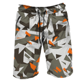 Intrudair Board Shorts (Orange Geo Vortex Printed) [SIZE M]