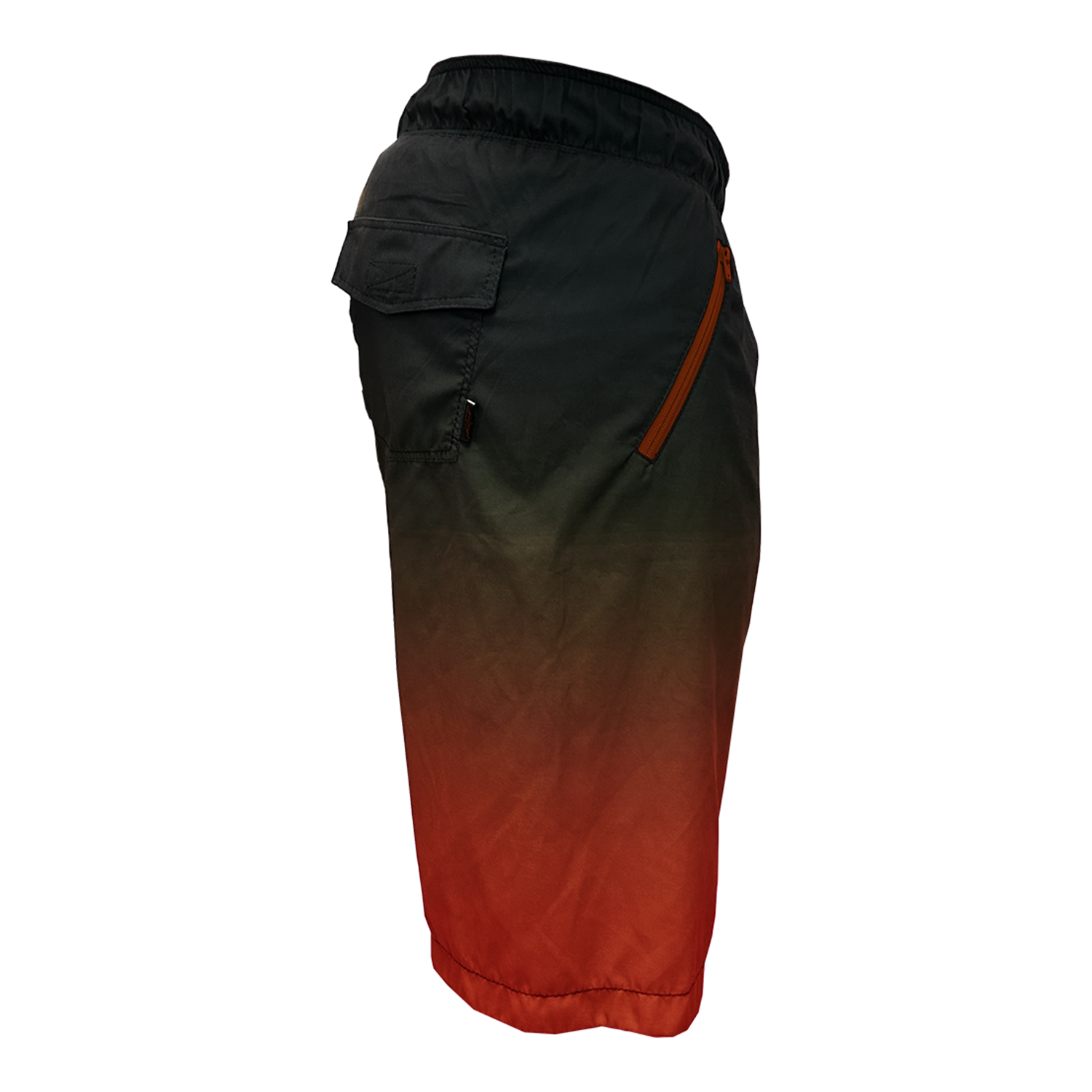 Intrudair Board Shorts (Black/Red Gradient)
