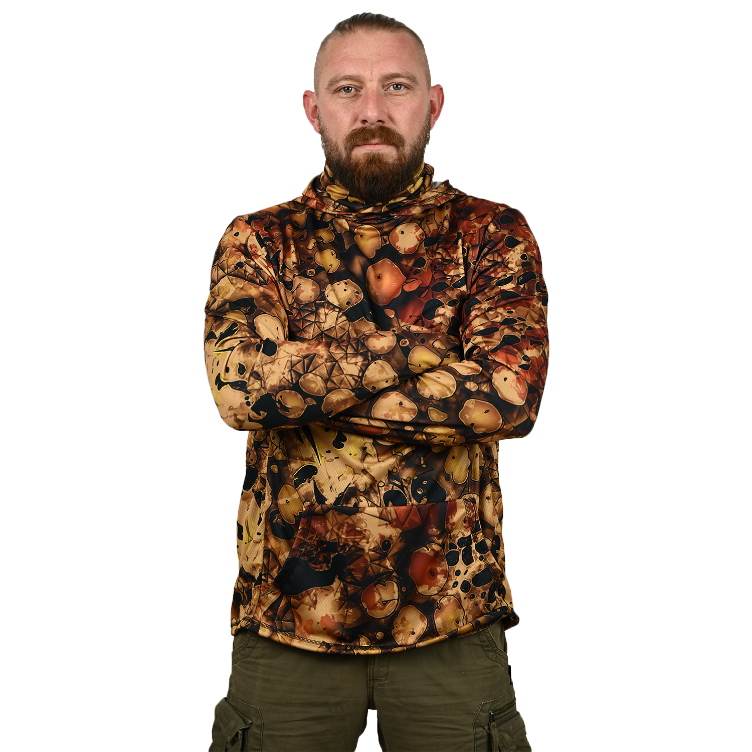 Intrudair® Ninja Fishing Hoodie (Brown Camo)
