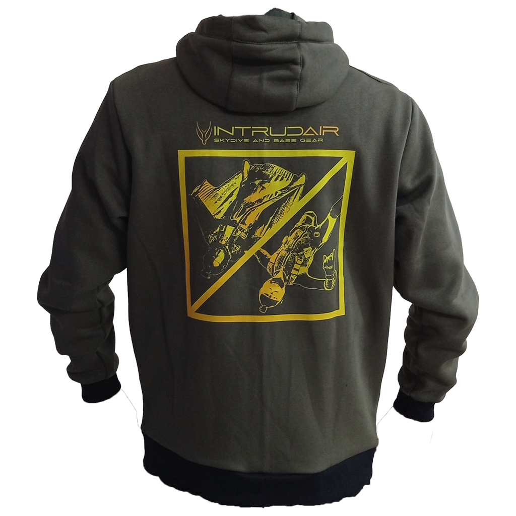 Intrudair® Kapuzenpullover mit Reißverschluss (Olivgrün) 