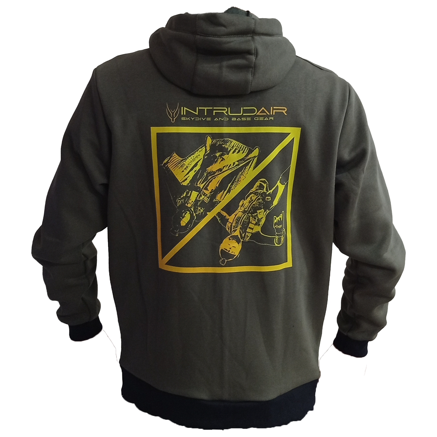 Intrudair® Kapuzenpullover mit Reißverschluss (Olivgrün) 