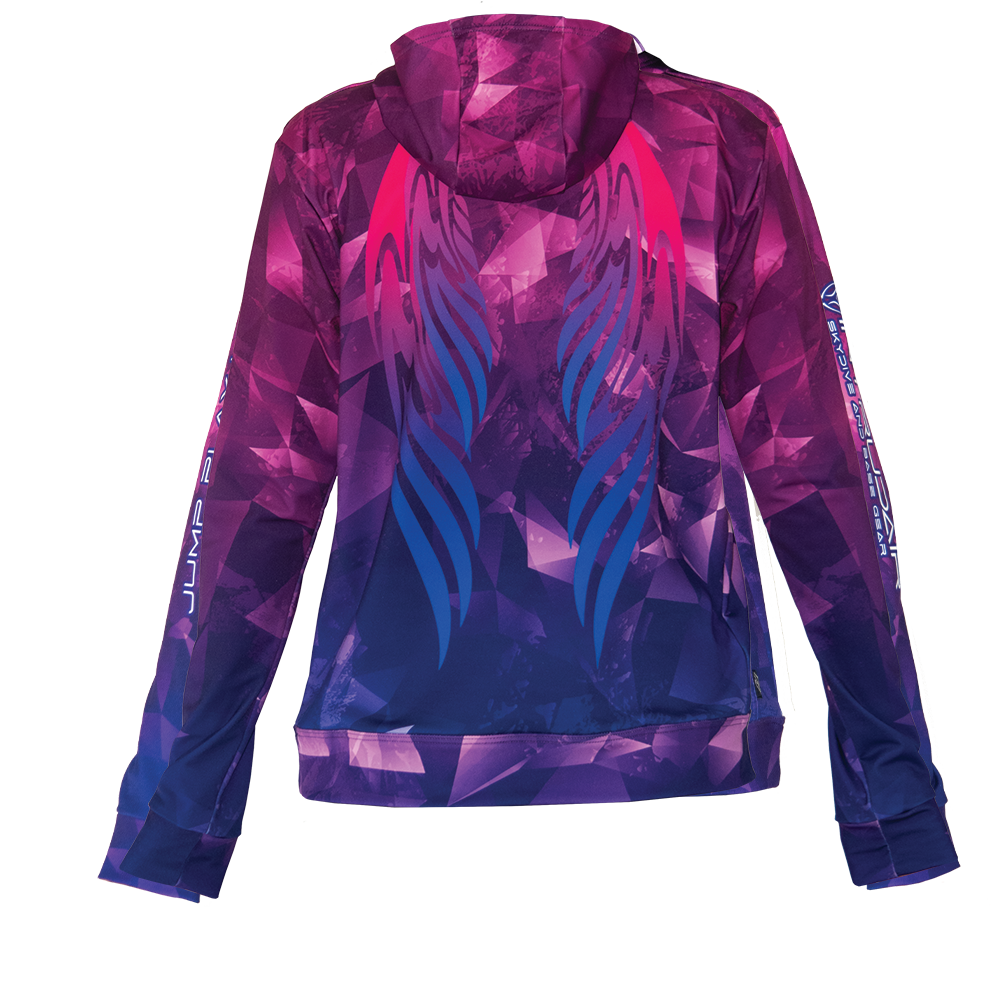 Intrudair® Printed Hoodie Woman [Purple/Pink]