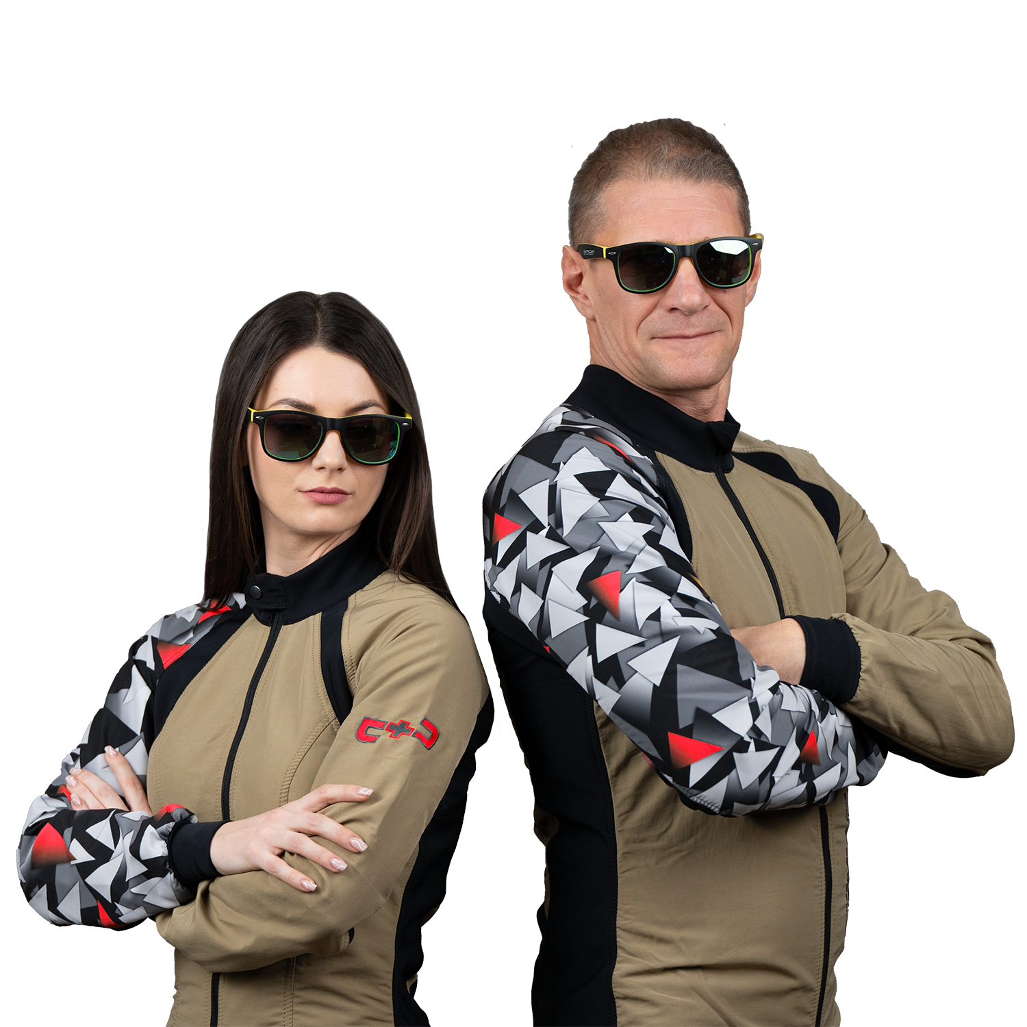 Freefly C+ Beige With Red Print
