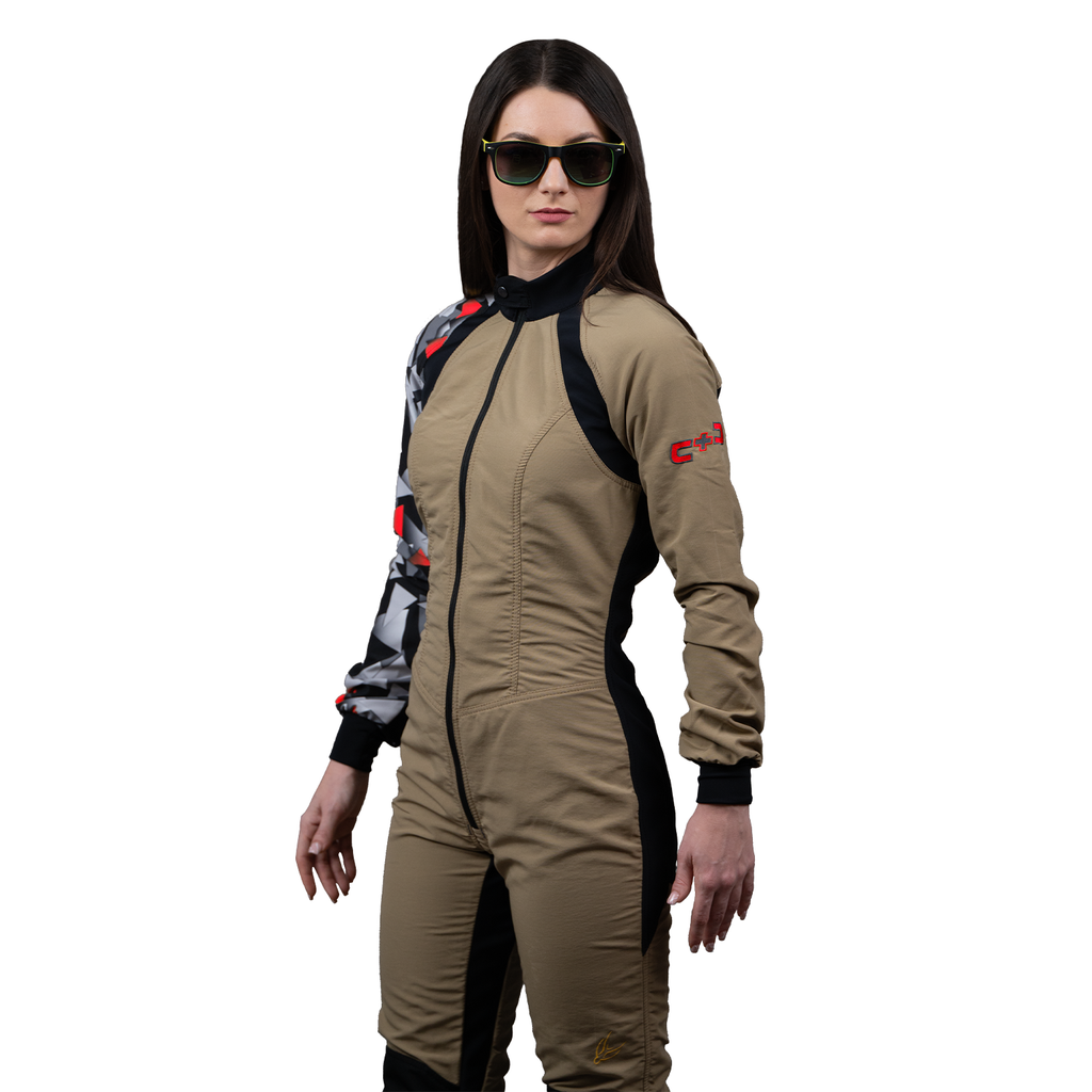 Freefly C+ Female Beige With Red Print