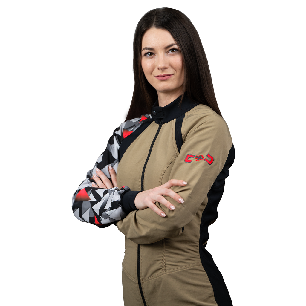 Freefly C+ Female Beige With Red Print