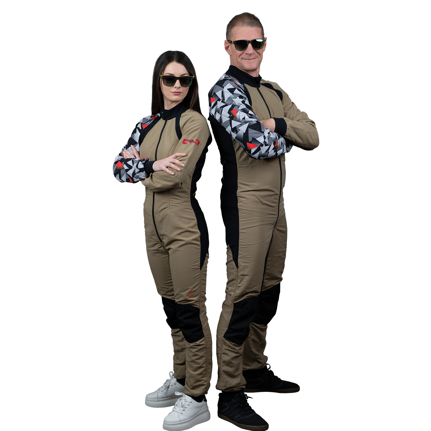 Freefly C+ Beige With Red Print