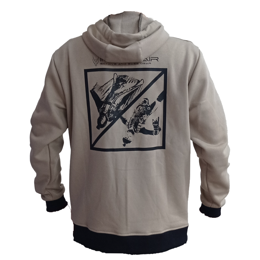 Intrudair® Kapuzenpullover mit Reißverschluss (Beige) 